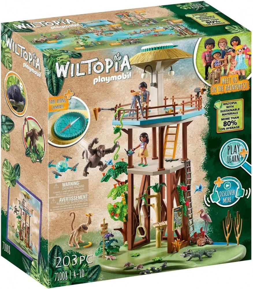 Playmobil Výzkumná věž s kompasem , Wiltopia, 203 dílků | 71008