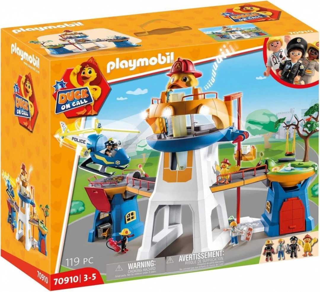 Playmobil Hlavní velitelství , Duck on Call, 119 dílků | 70910