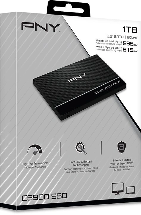 PNY CS900 SSD 1TB 2,5 SATA3 SSD7CS900-1TB-RB