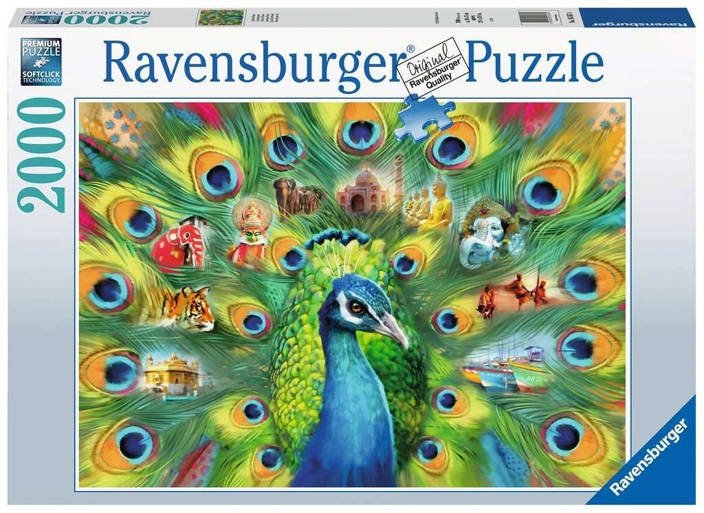 Ravensburger  Puzzle Země pávů 2000 dílků