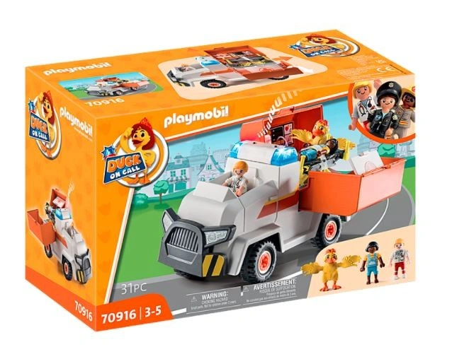 Playmobil Záchranářské zásahové vozidlo , Duck on Call, 31 dílků | 70916