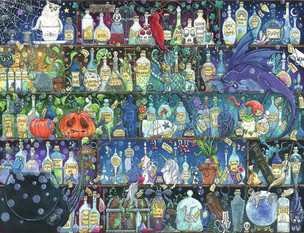 Ravensburger  Puzzle Jedy a lektvary 2000 dílků