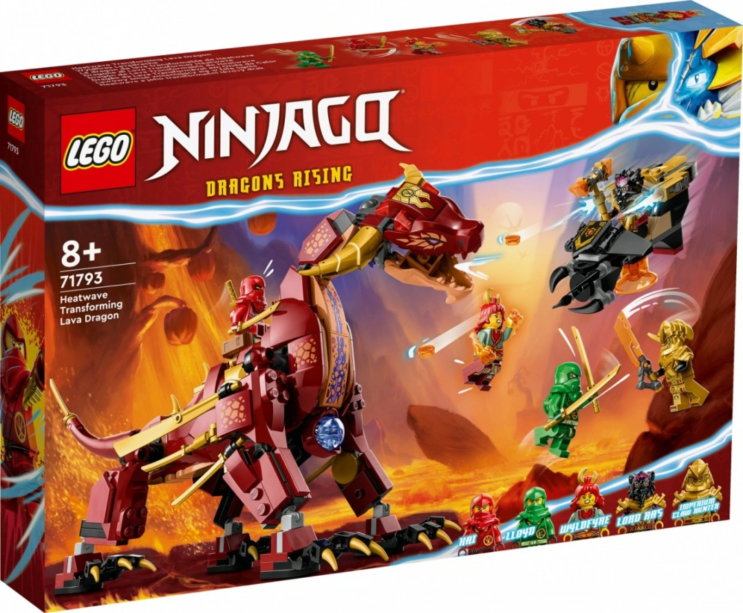 LEGO NINJAGO 71793 Heatwave a jeho transformační lávový drak