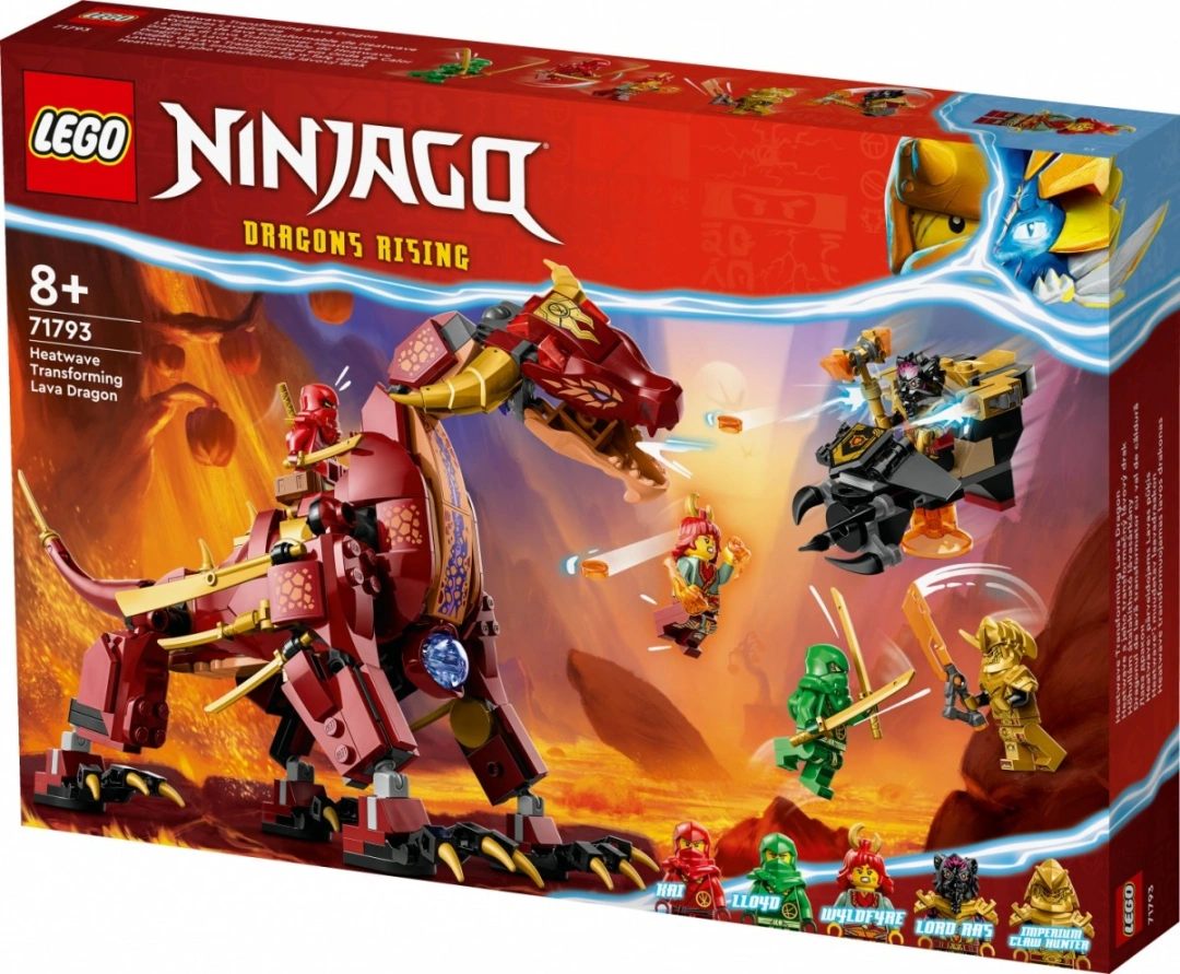 LEGO NINJAGO 71793 Heatwave a jeho transformační lávový drak