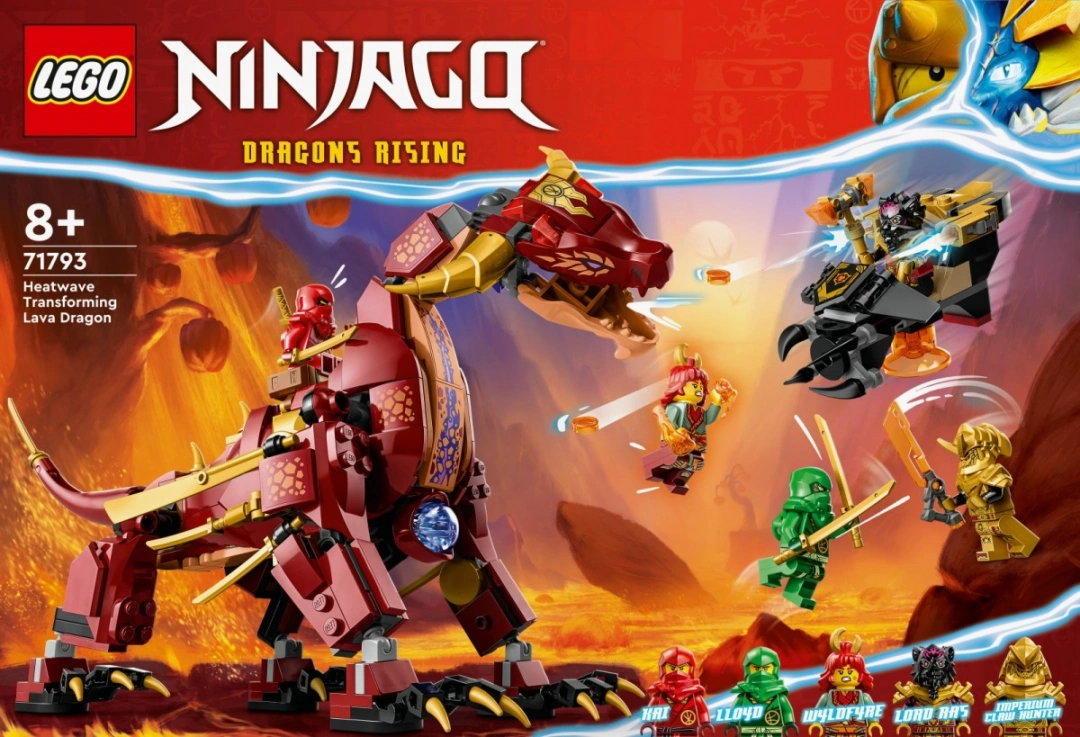 LEGO NINJAGO 71793 Heatwave a jeho transformační lávový drak