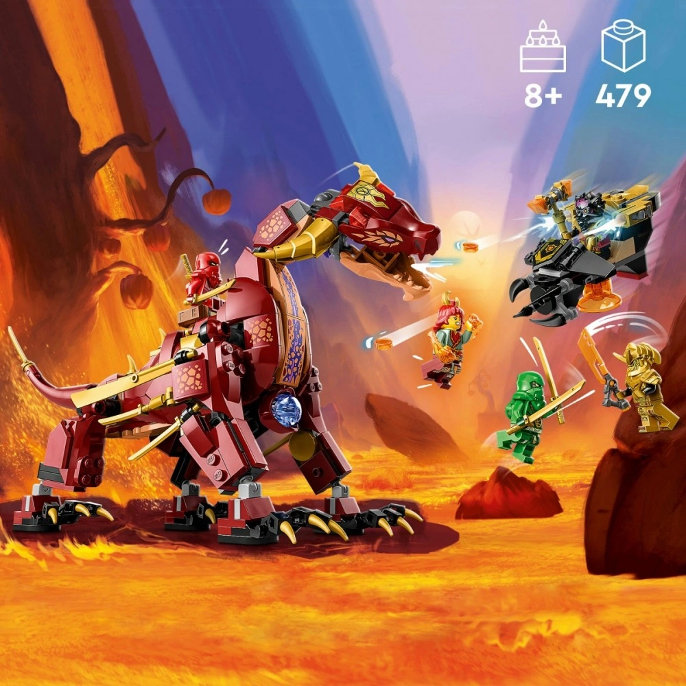 LEGO NINJAGO 71793 Heatwave a jeho transformační lávový drak