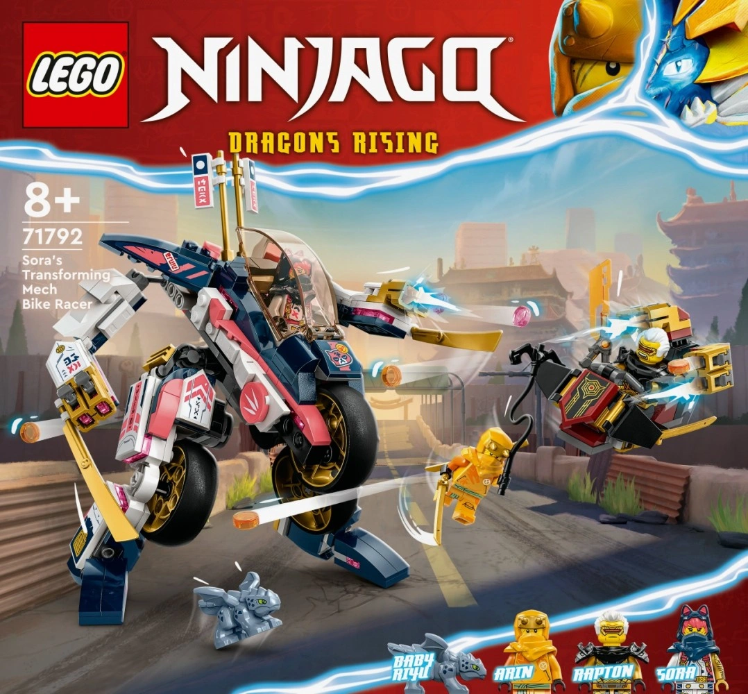 LEGO NINJAGO 71792 Sora a její transformační motorobot