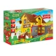 Wader Play House - Ranč s koňmi plast + kůň 4ks v krabici 59x39x15cm