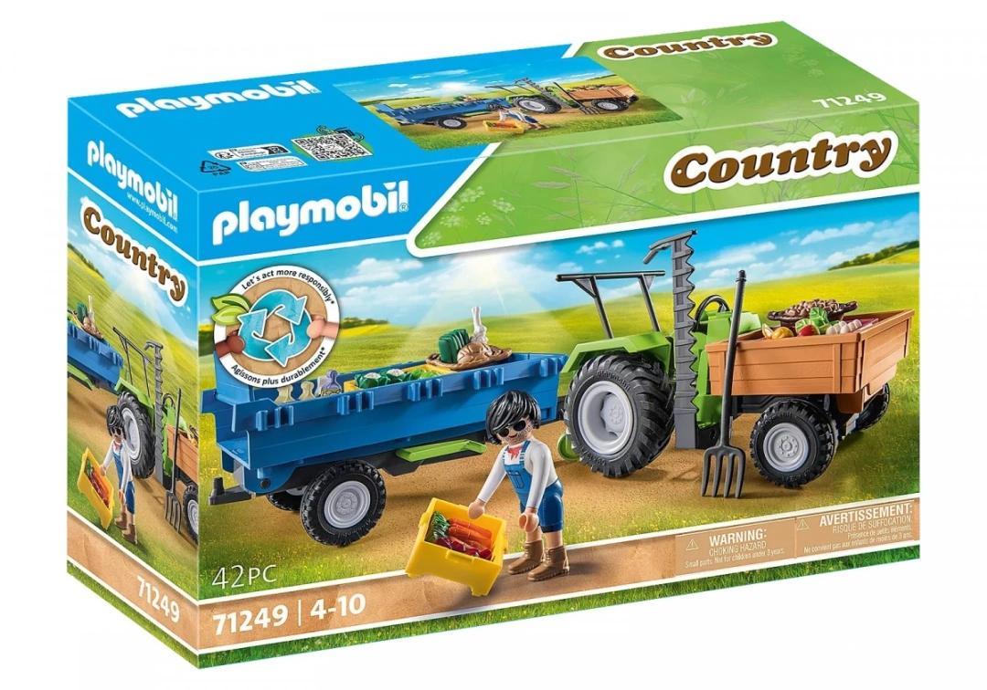 Playmobil 71249 Traktor s přívěsem