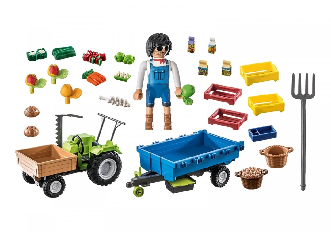 Playmobil 71249 Traktor s přívěsem