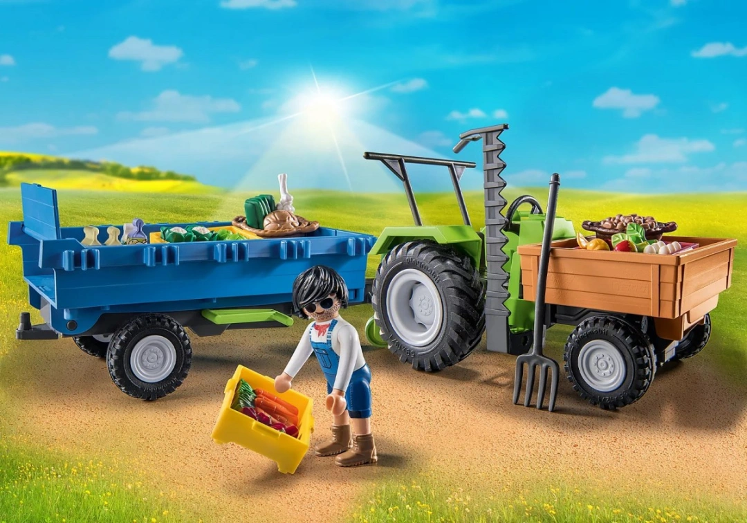 Playmobil 71249 Traktor s přívěsem