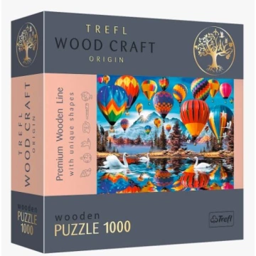 Puzzle Barevné balóny 1000 dílků - Wood Craft Origin puzzle