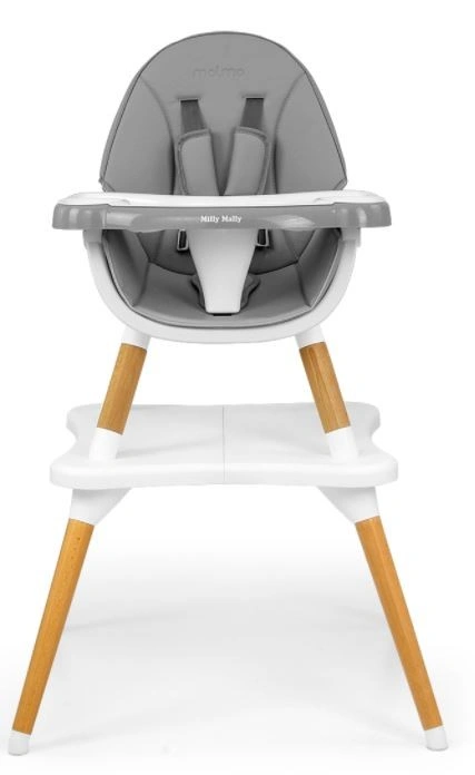 Jídelní židlička 2v1 Malmo šedá