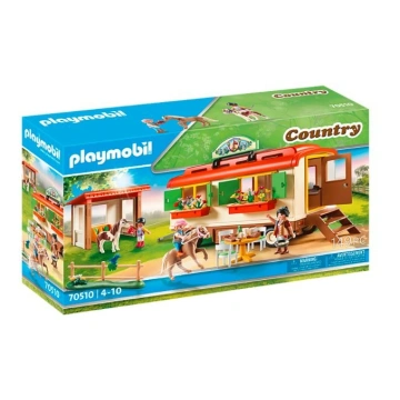 Playmobil 70510 Kemping z kucykami i przyczepką