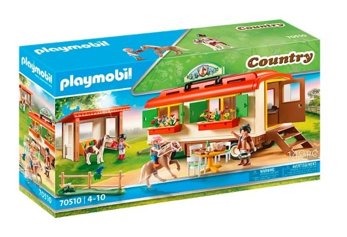 Playmobil 70510 Pony Kemp s maringotkou