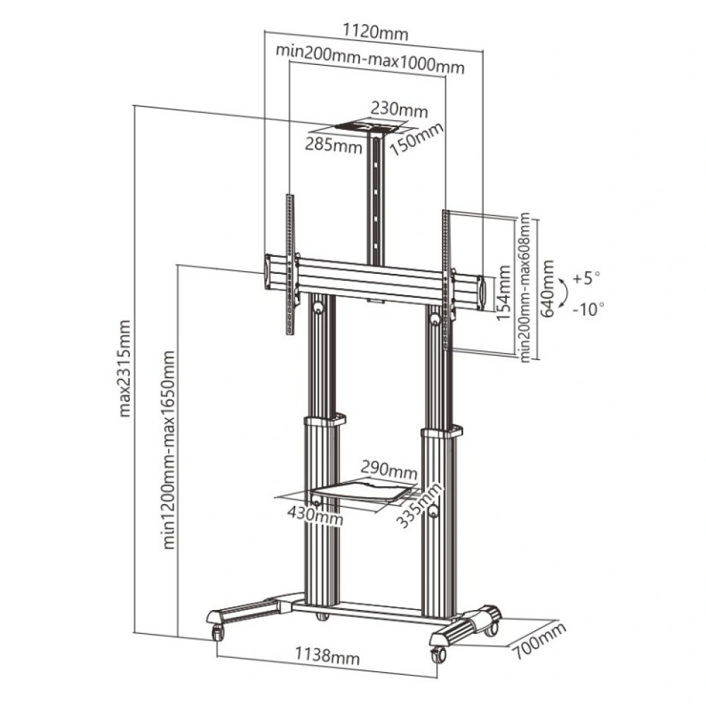 Techly Stojan Na Lcd 37-100 100 Kg