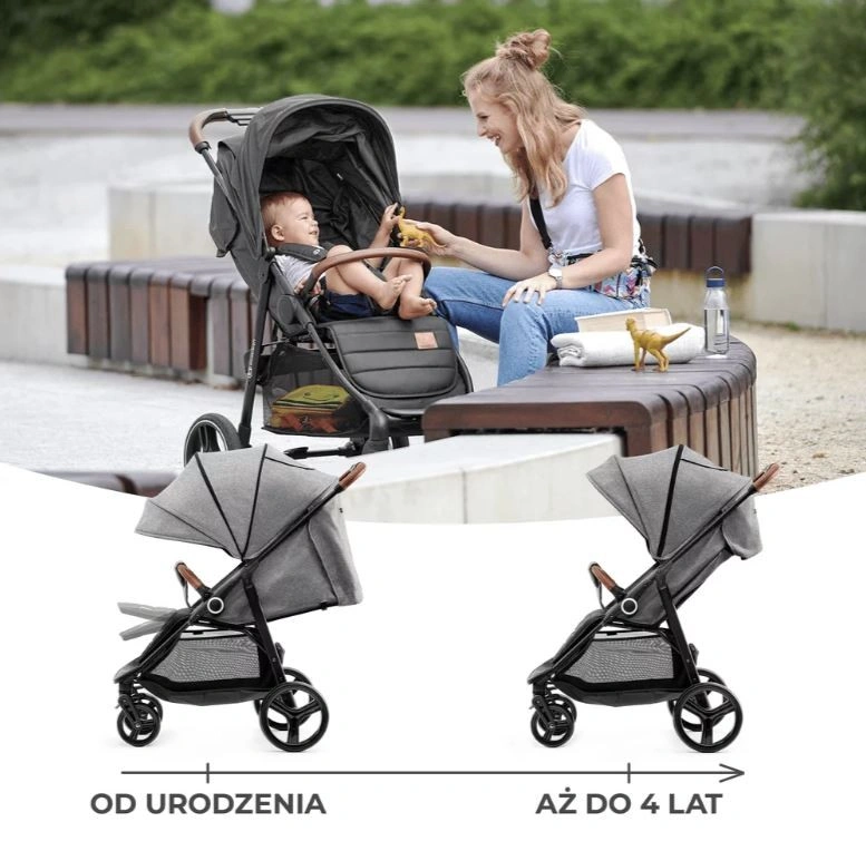 Kinderkraft stroller Grande PLUS 2022 grey