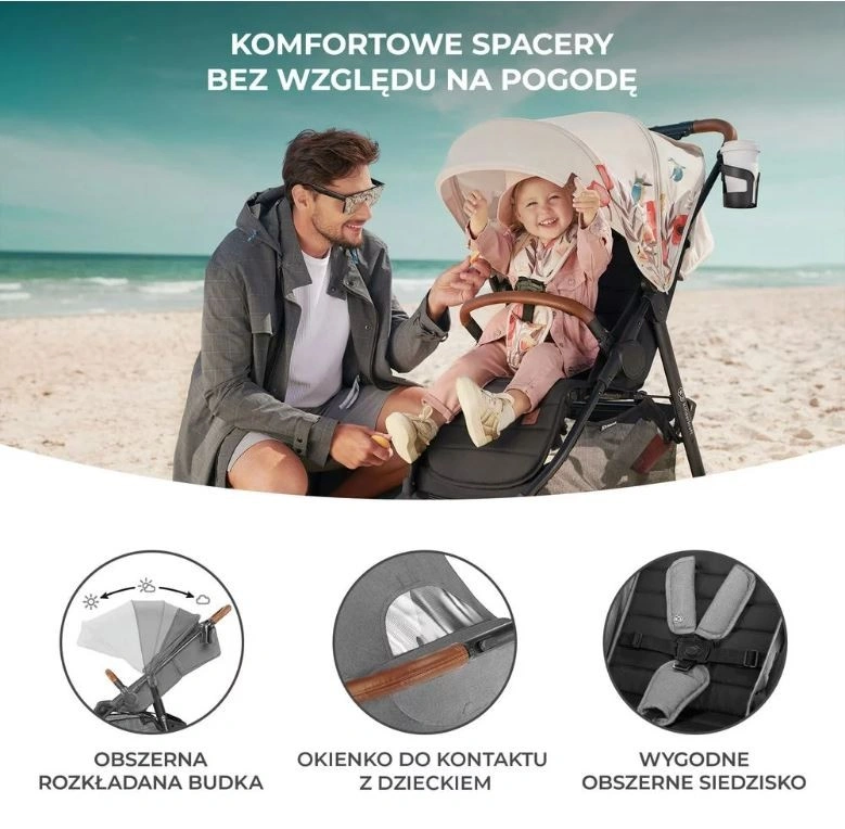 Kinderkraft stroller Grande PLUS 2022 grey