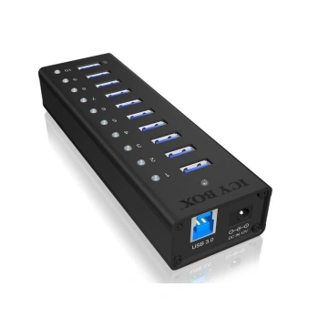 ICY BOX IB-AC6110, USB 3.0 Hub, 10-Port