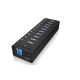 ICY BOX IB-AC6110, USB 3.0 Hub, 10-Port