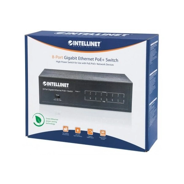 Intellinet Switch Giga 8Port 8Poe Ataf