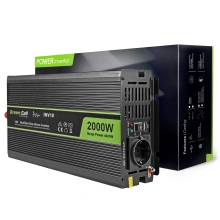 Green Cell INV10 měnič 2000W ze 12V - modifikovaná sinusovka