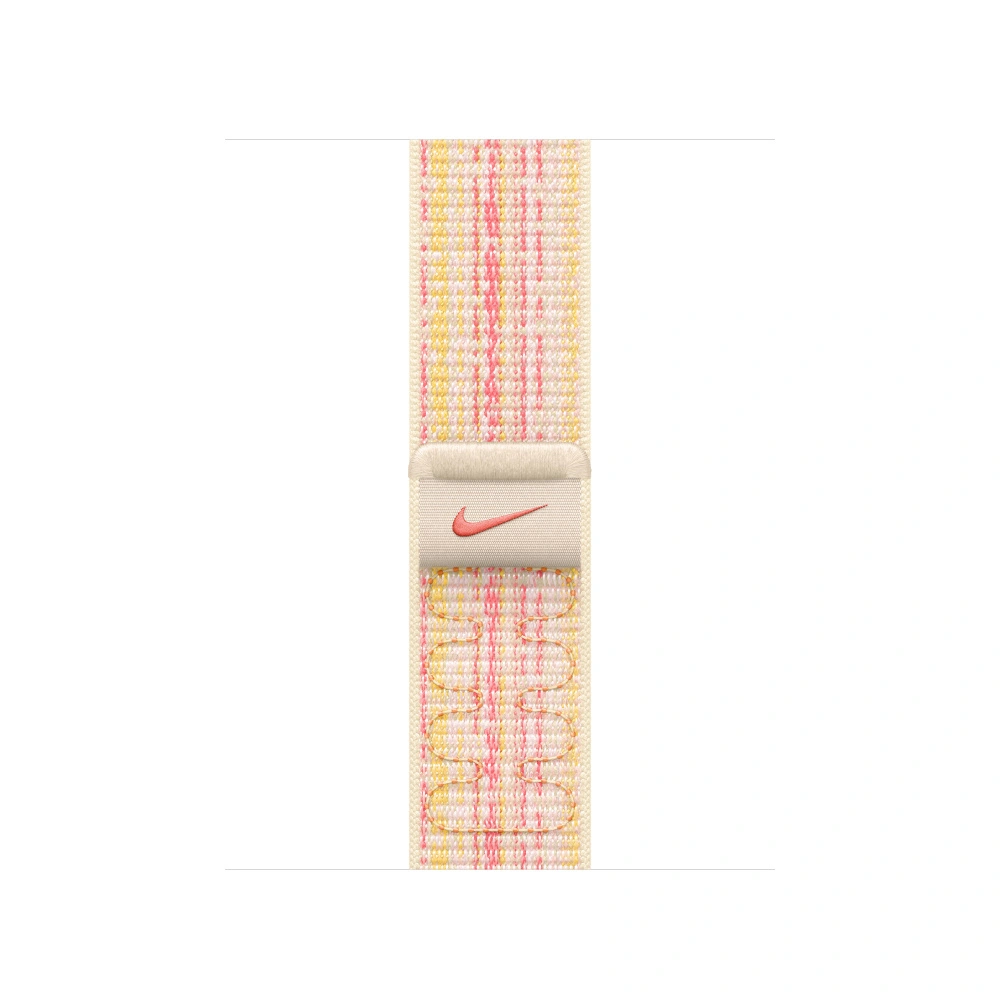 Apple 41 mm provlékací sportovní Nike, hvězdná bílo-růžová