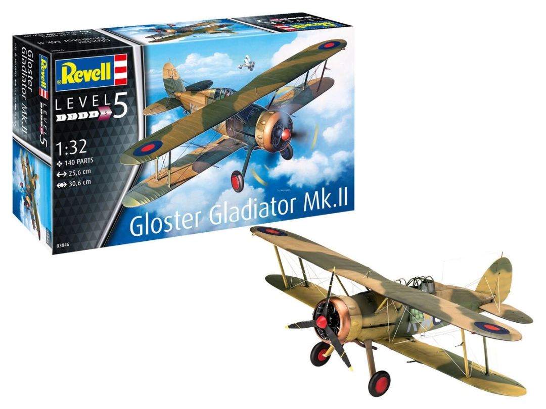 Revell  Plastic ModelKit letadlo 03846 - Gloster Gladiator Mk. II (1:32)