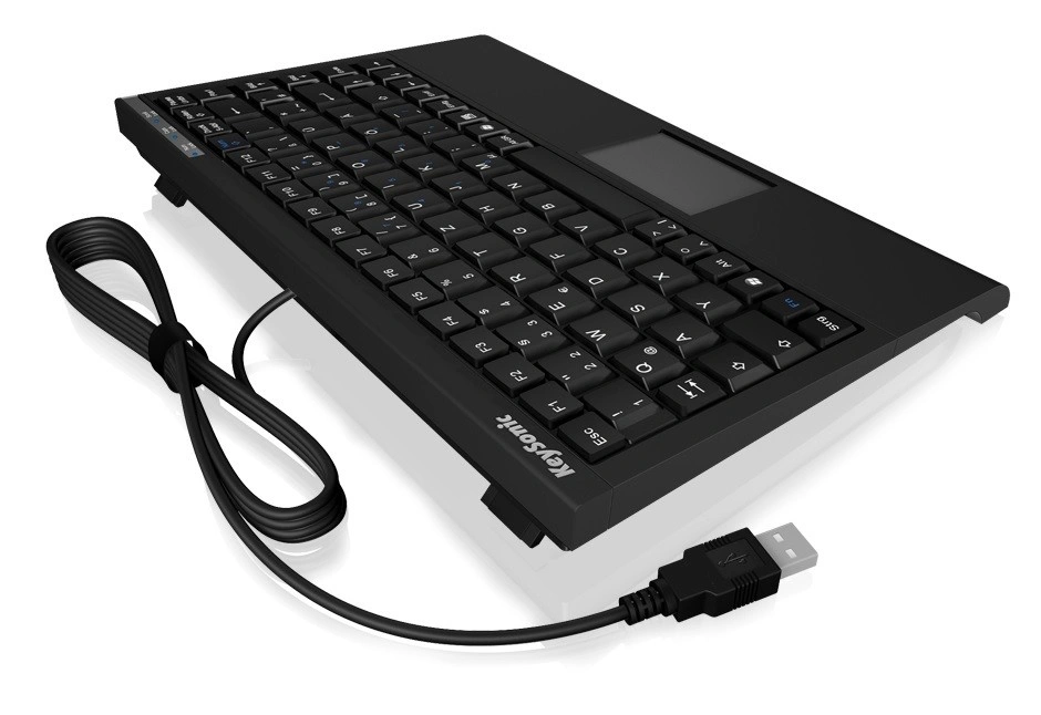 Keysonic ACK-540U mini klávesnice, touchpad, black, USB