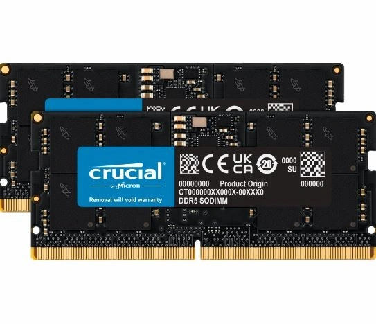 Crucial DDR5 64GB (2x32GB) 5600 CL46 SO-DIMM