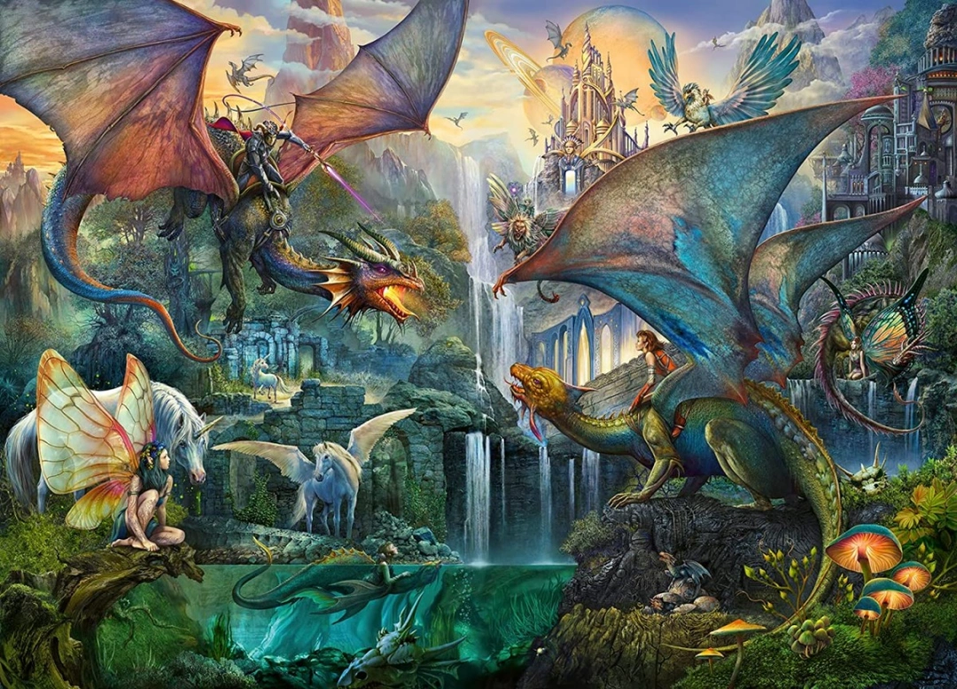 Ravensburger Puzzle Dračí les 9000 dílků