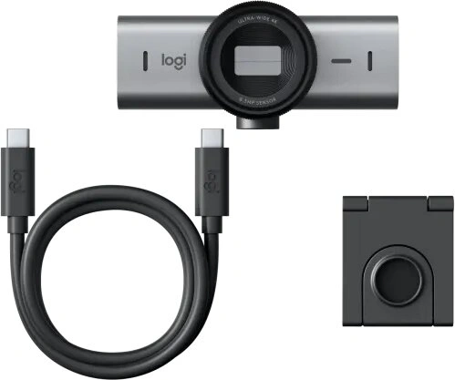 Logitech MX Brio 4K Ultra HD Webcam, Graphite