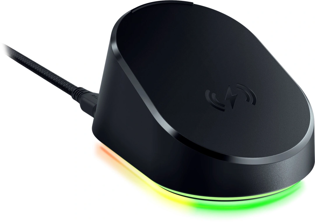 Razer Mouse Dock Pro + Wireless Charging Puck Bundle, kompatibilní s Basilisk V3 Pro