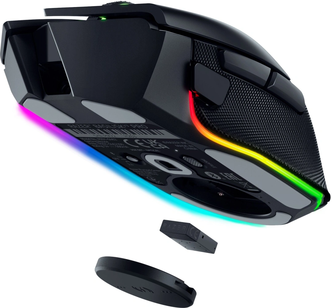 Razer Mouse Dock Pro + Wireless Charging Puck Bundle, kompatibilní s Basilisk V3 Pro