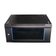 Extralink Racková skříň Extralink 4U 600x450 Černá montovaná na zdi