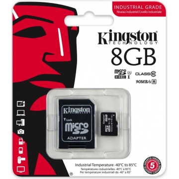 Kingston Industrial (SDHC) 8GB UHS-I (Class 10) + adaptér