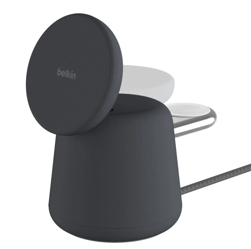 Belkin BOOST CHARGE PRO MagSafe 2v1 15W nabíjecí stojan, tmavá