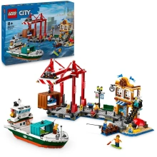 LEGO City 60422 Přístav s nákladní lodí