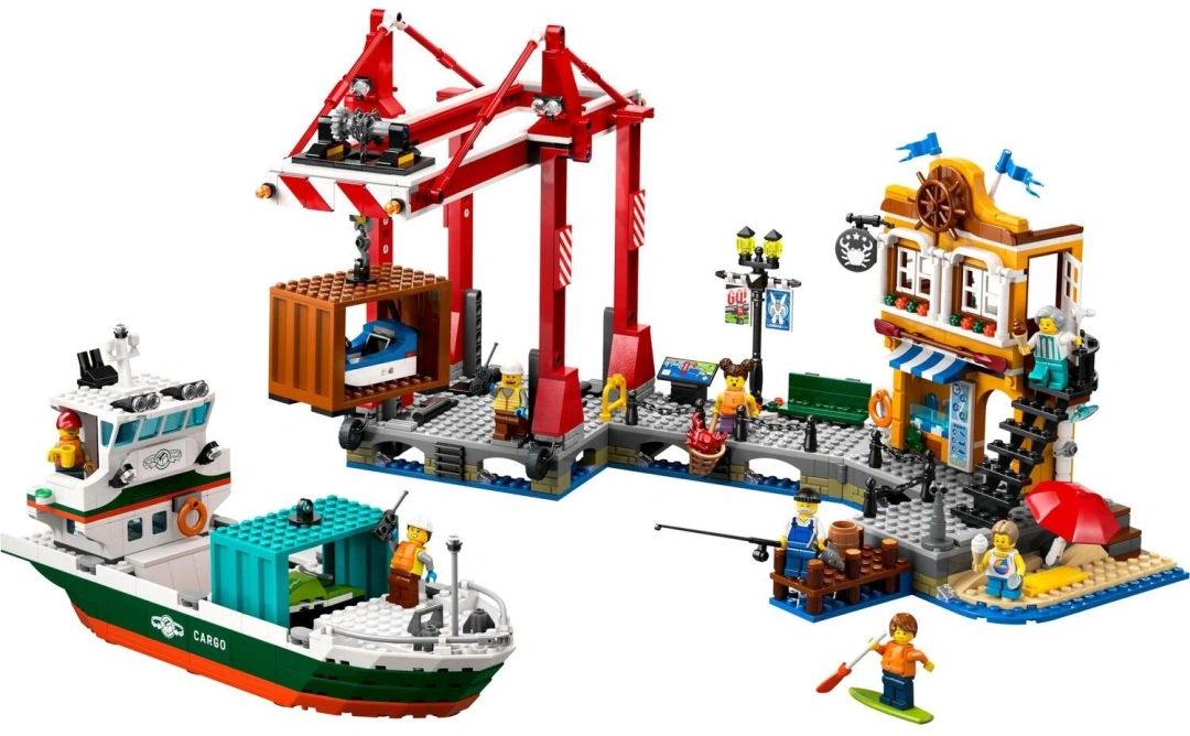 LEGO City 60422 Přístav s nákladní lodí