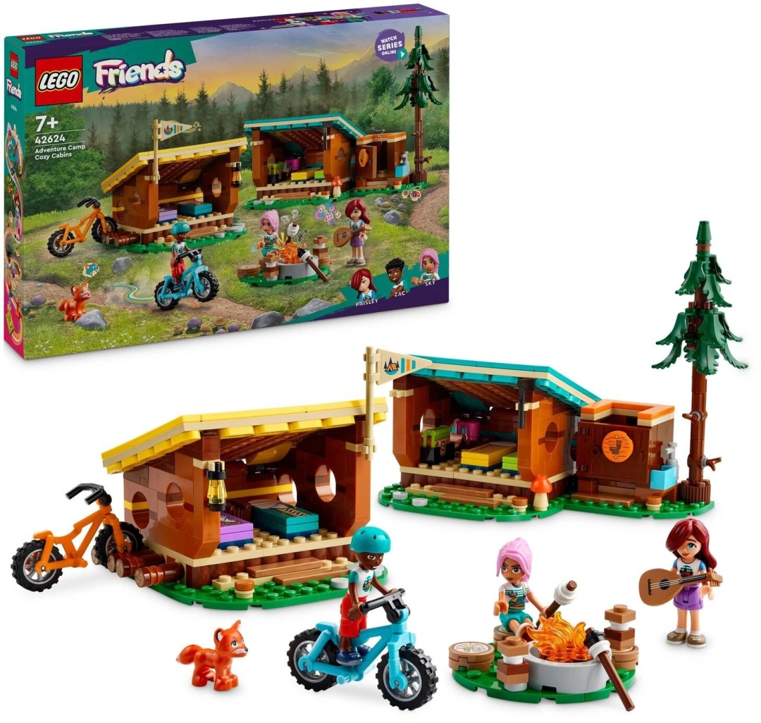 LEGO Friends 42624 Útulné chatky na dobrodružném táboře