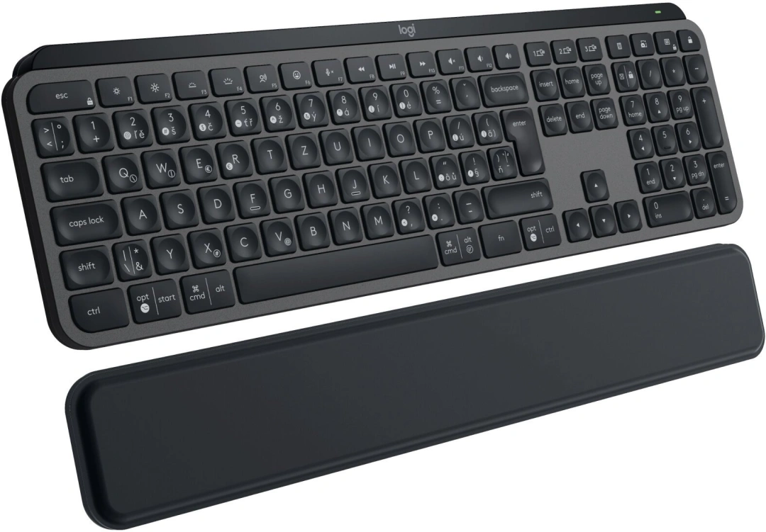 Logitech MX Keys S Plus, šedá