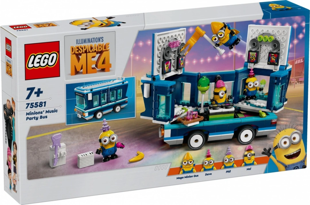 LEGO® Já padouch 4 75581 Mimoni a hudební párty autobus