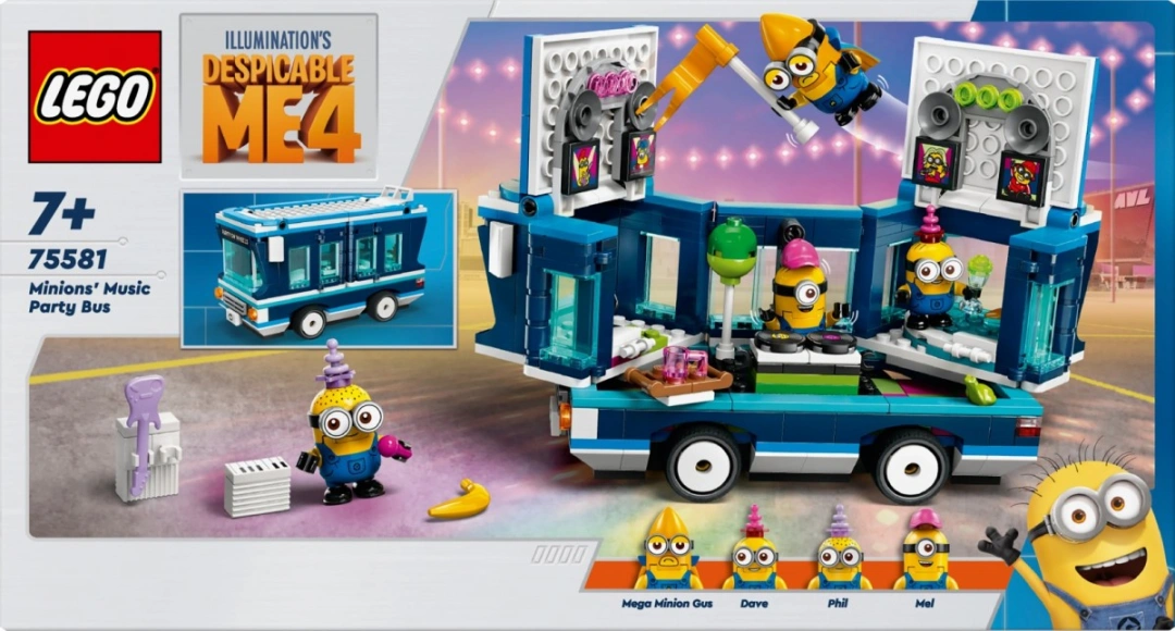 LEGO® Já padouch 4 75581 Mimoni a hudební párty autobus