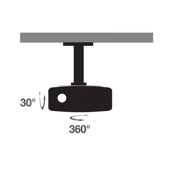 Techly Rameno Projektoru Stropní 20 Cm Bílé