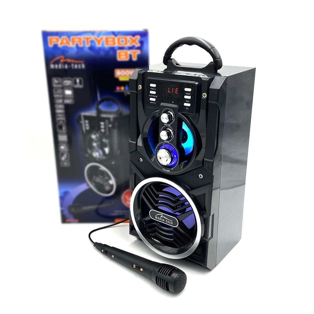 Media-Tech PartyBox BT MT3150 Bluetooth přenosný reproduktor s vestavěným 4,5" subwooferem a 3,8" st