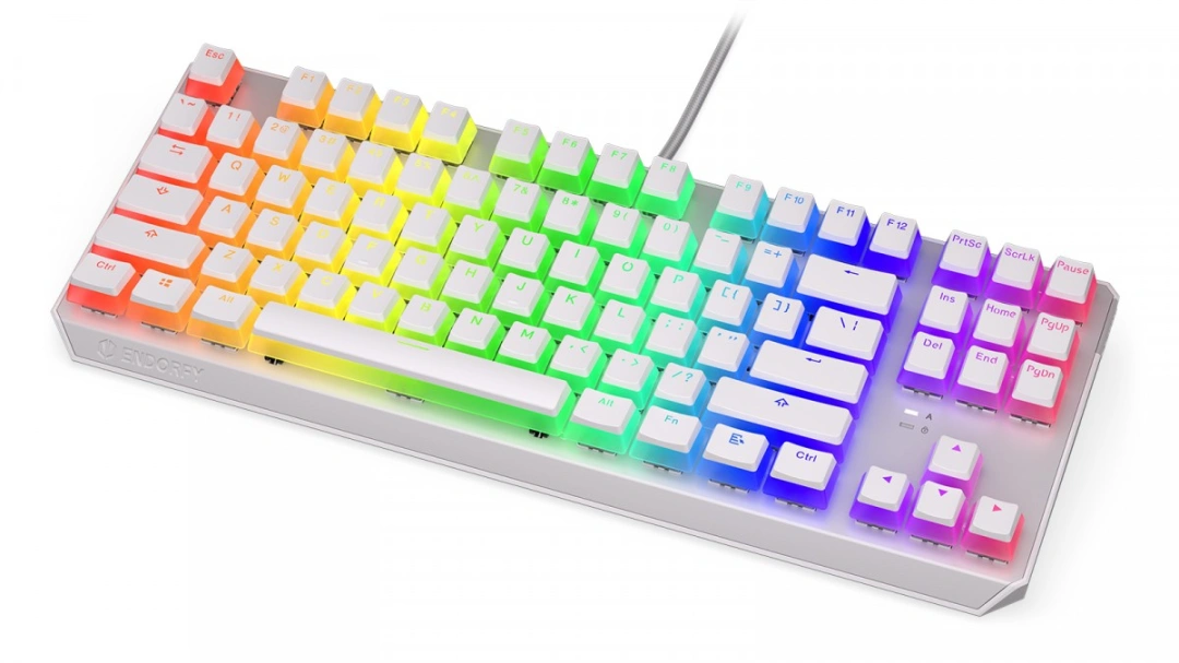 Endorfy Thock TKL Pudding Onyx White Blue, Kailh Blue, US