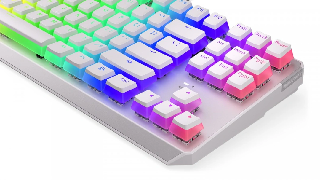 Endorfy Thock TKL Pudding Onyx White Blue, Kailh Blue, US