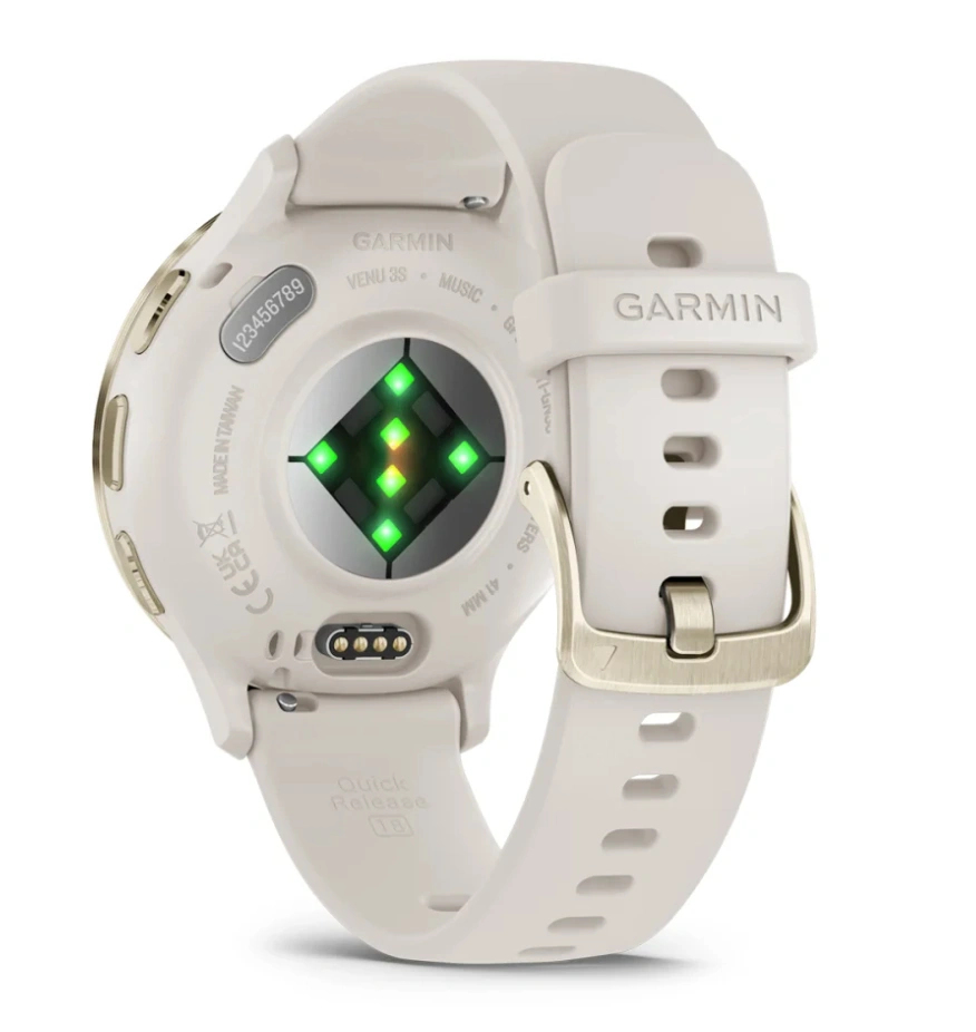 Garmin Venu 3S Cream Gold/Ivory, Silicone Band