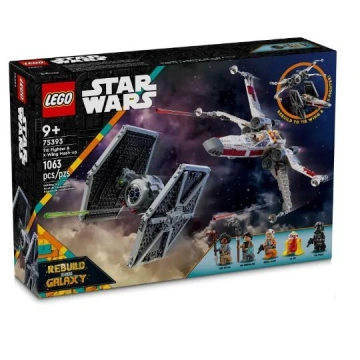 LEGO Star Wars 75393 Stíhačka TIE a X-wing – kombinovaná stavebnice