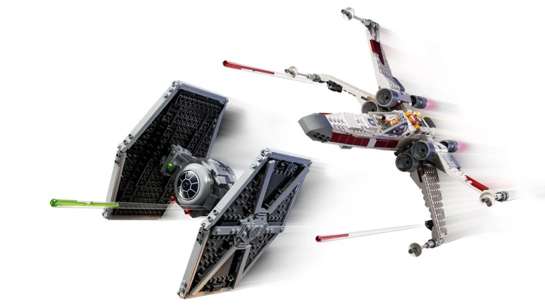 LEGO Star Wars 75393 Stíhačka TIE a X-wing – kombinovaná stavebnice